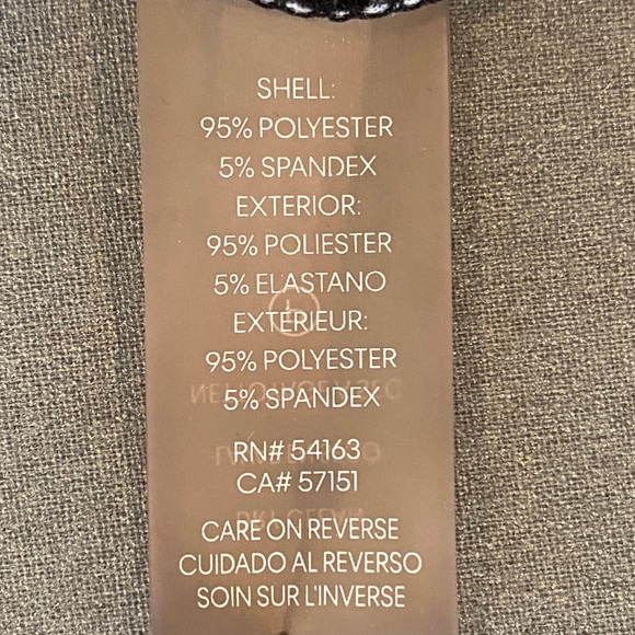 Calvin Klein Tulip Puff Sleeve Polka Dot Wide Leg Belted Knit Jumpsuit Size 4 - Picture 7 of 7